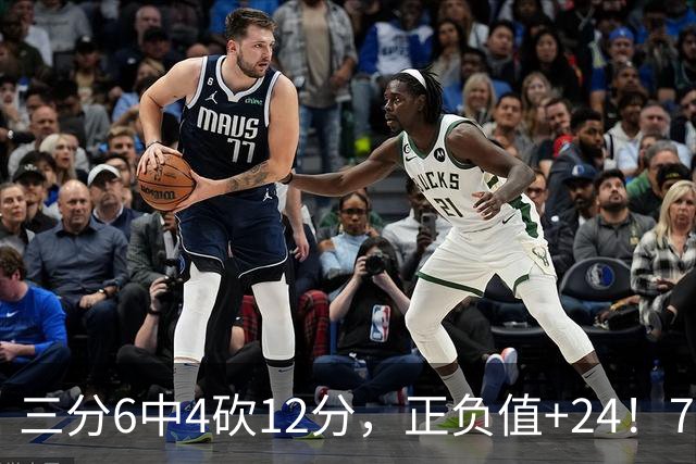 三分6中4砍12分，正负值+24！76人替补席杀出关键先生